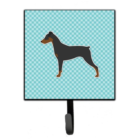 Jensendistributionservices German Pinscher Checkerboard Blue Leash or Key Holder MI1715027